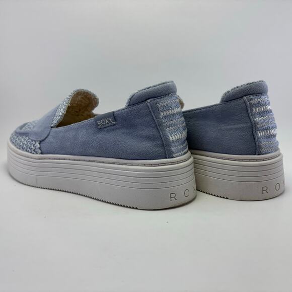 ROXY “Sheilahh” Platform Shoes light grey/blue grey color Women’s Size 7 - Picture 10 of 12